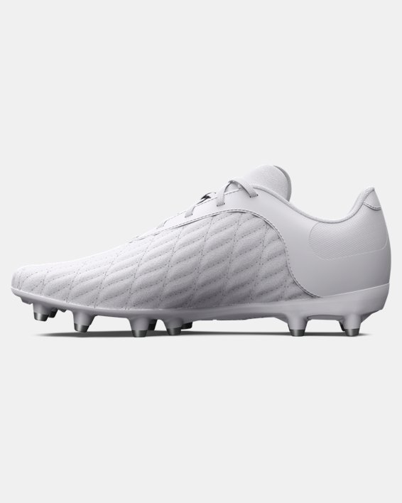 Boys' UA Magnetico Select 3 FG Jr. Soccer Cleats in White image number 1